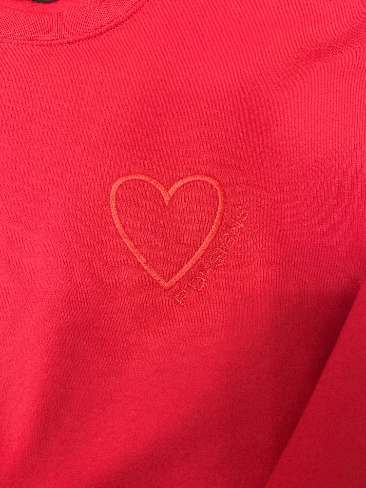Heart Sweater - Red