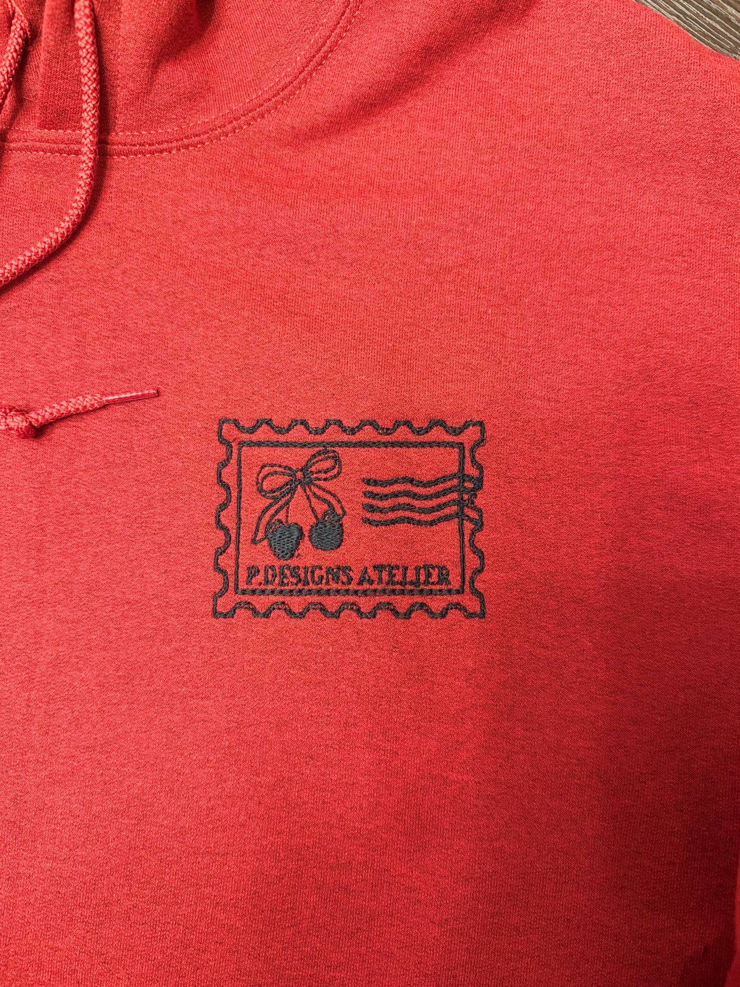 Post stamp Hoodie - Heather red