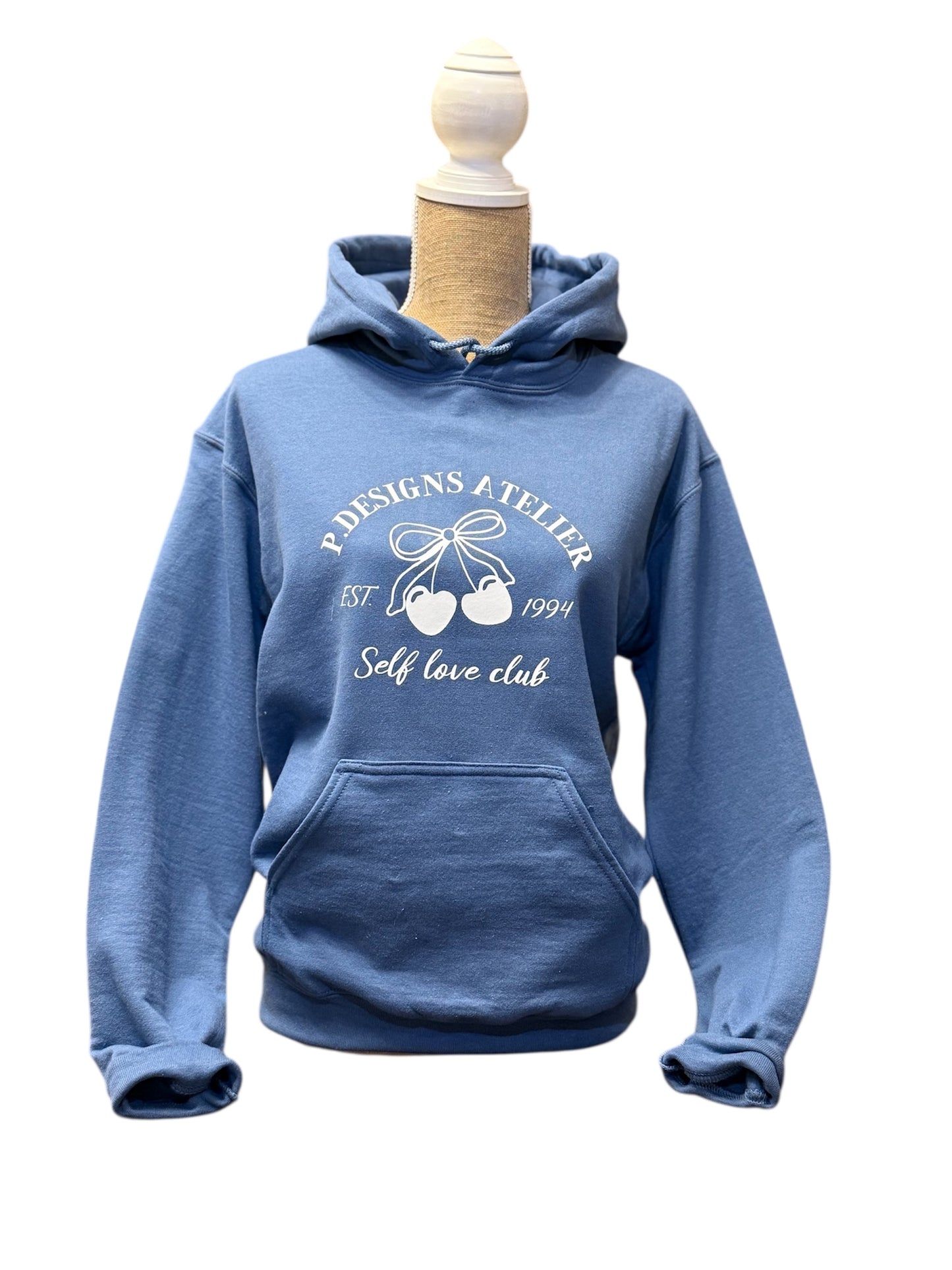 Cherry Hoodie -Indigo Blue