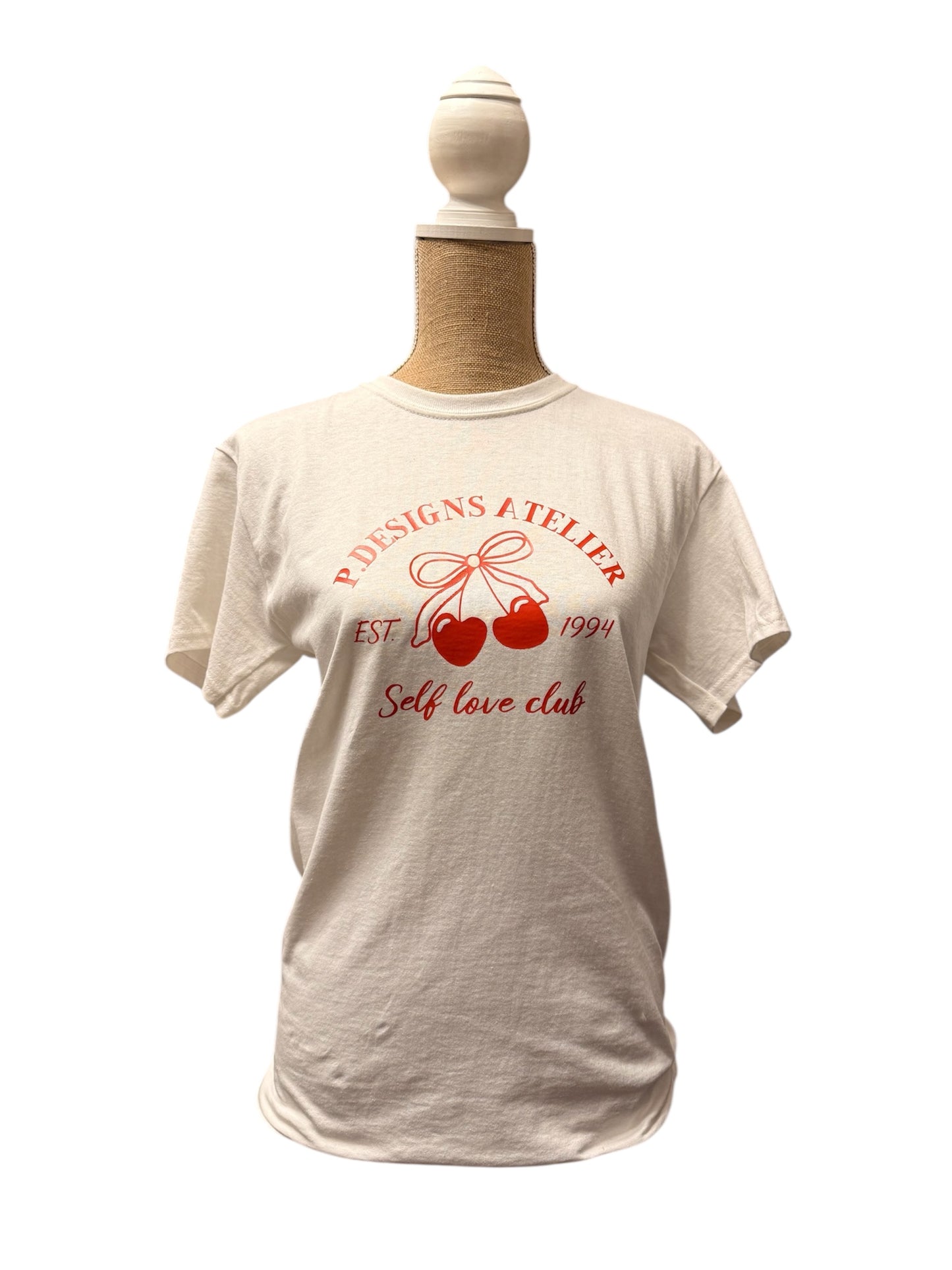 Cherry Tee -White