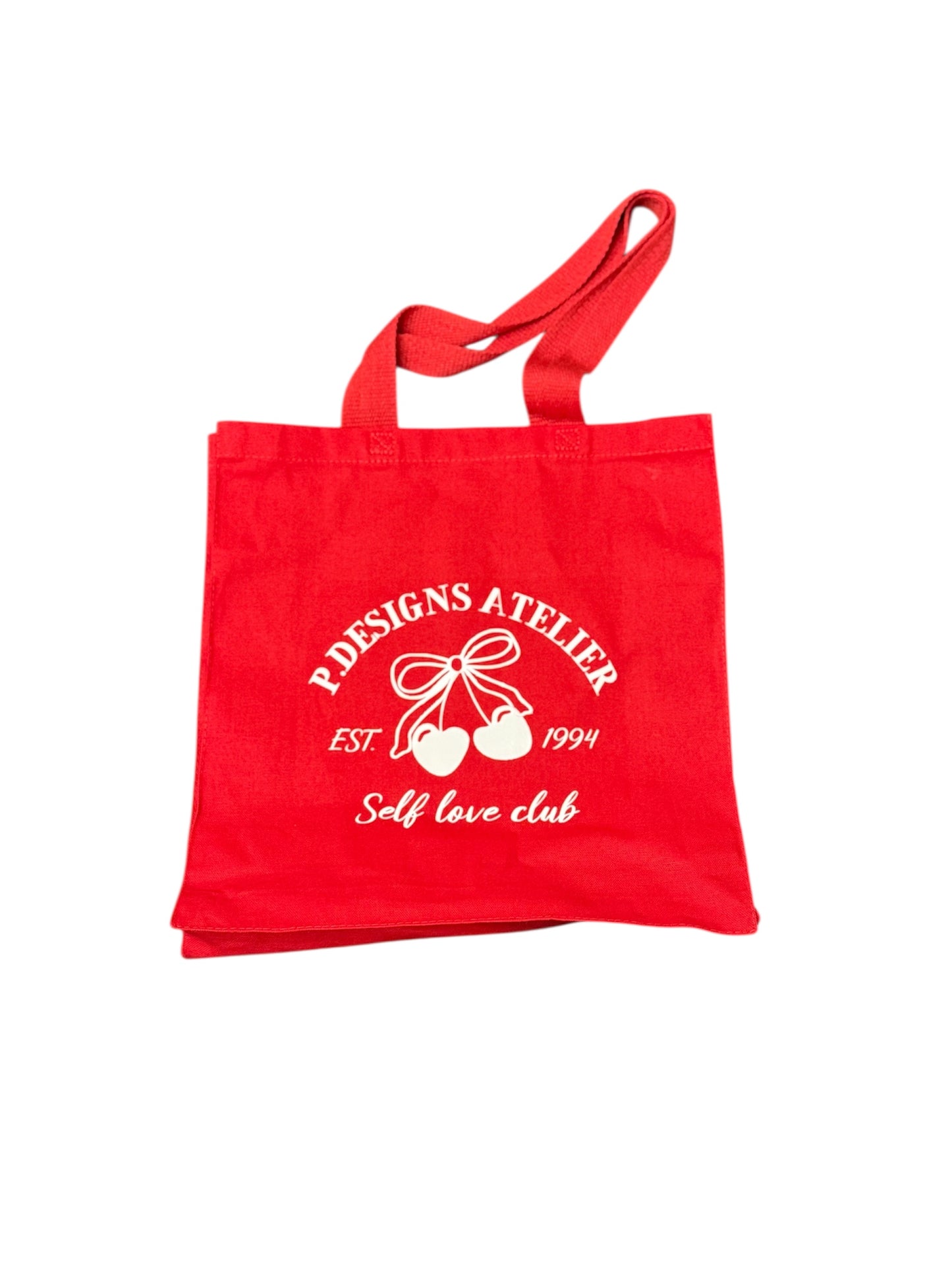Cherry Tote Bag-Red