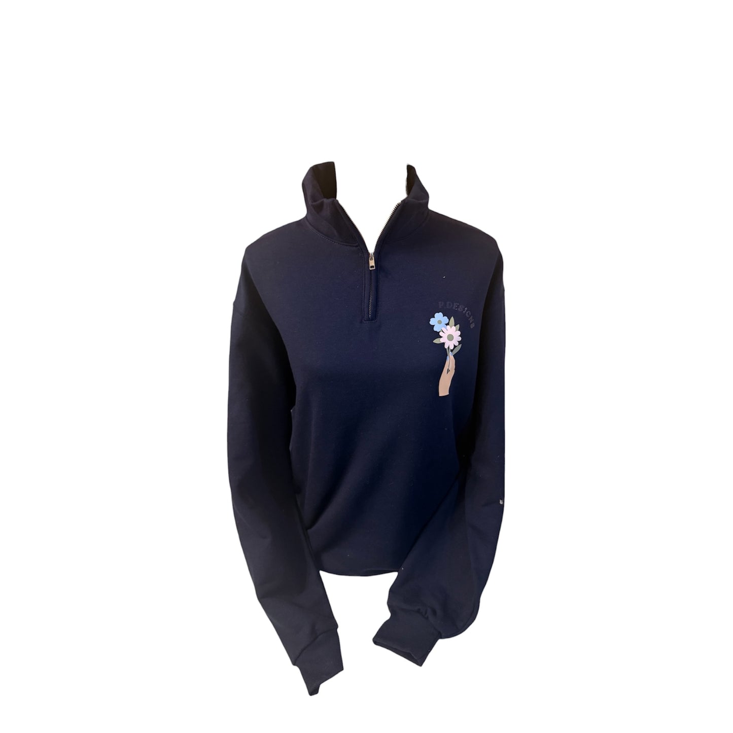 Flowers- Navy