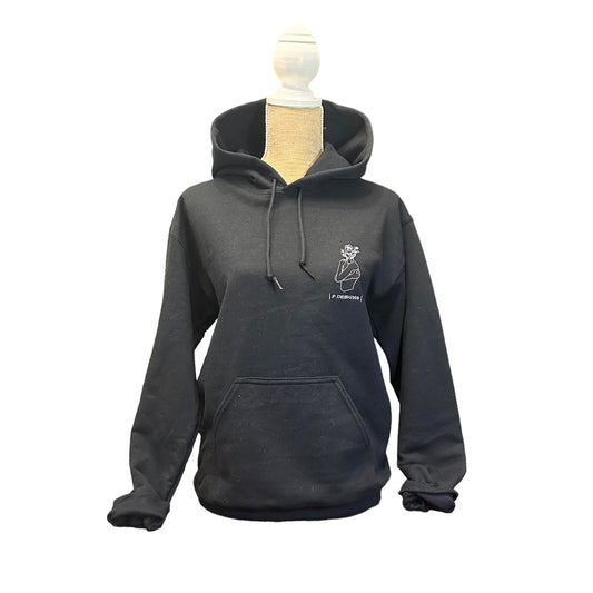 Flower Head Hoodie - Black