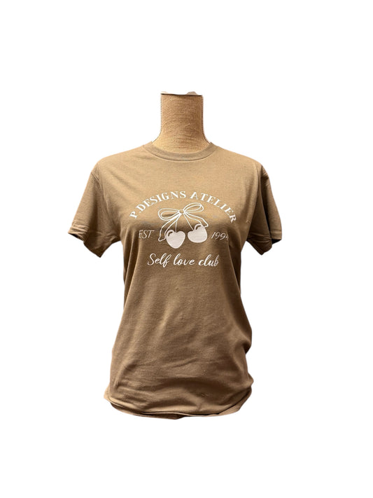 Cherry Tee -Brown