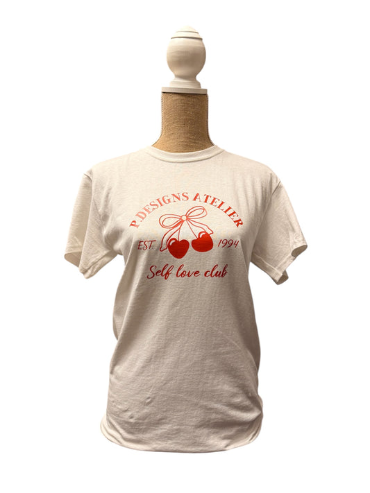 Cherry Tee -White