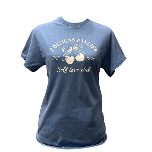 Cherry tee - Indigo