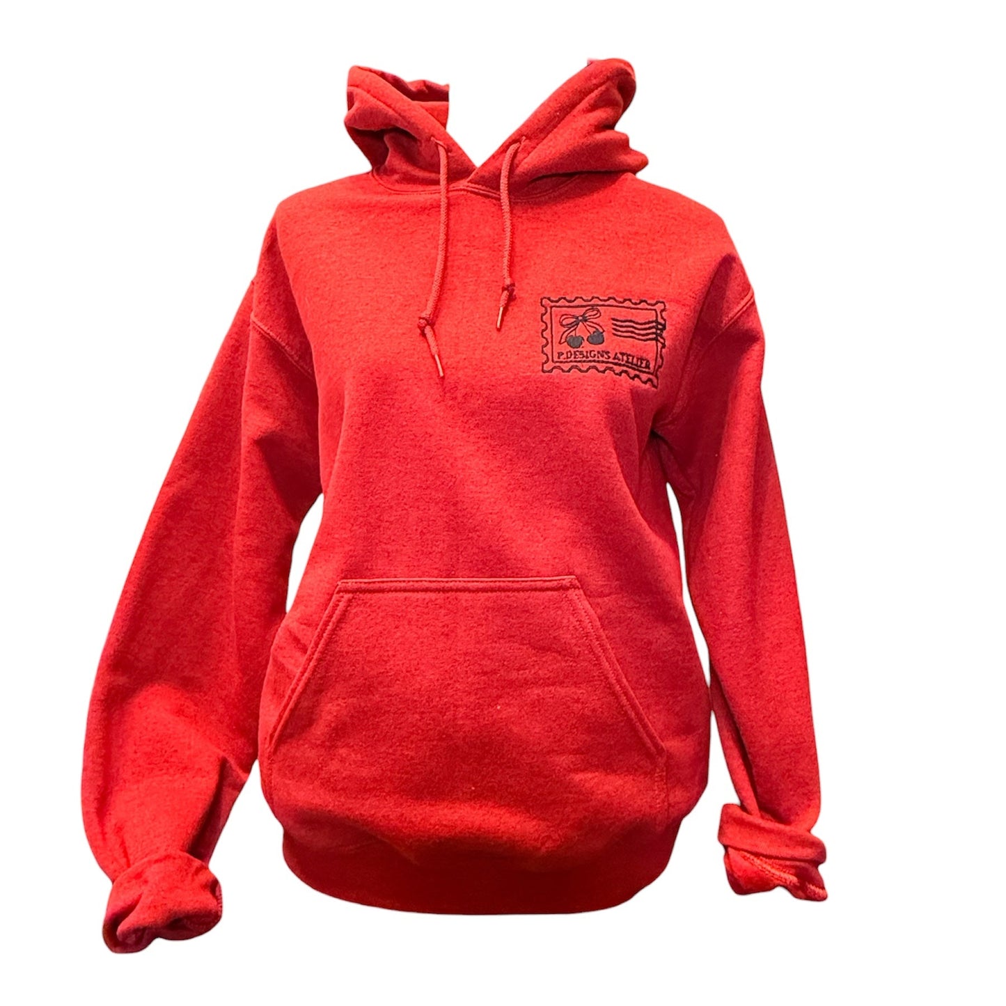 Post stamp Hoodie - Heather red