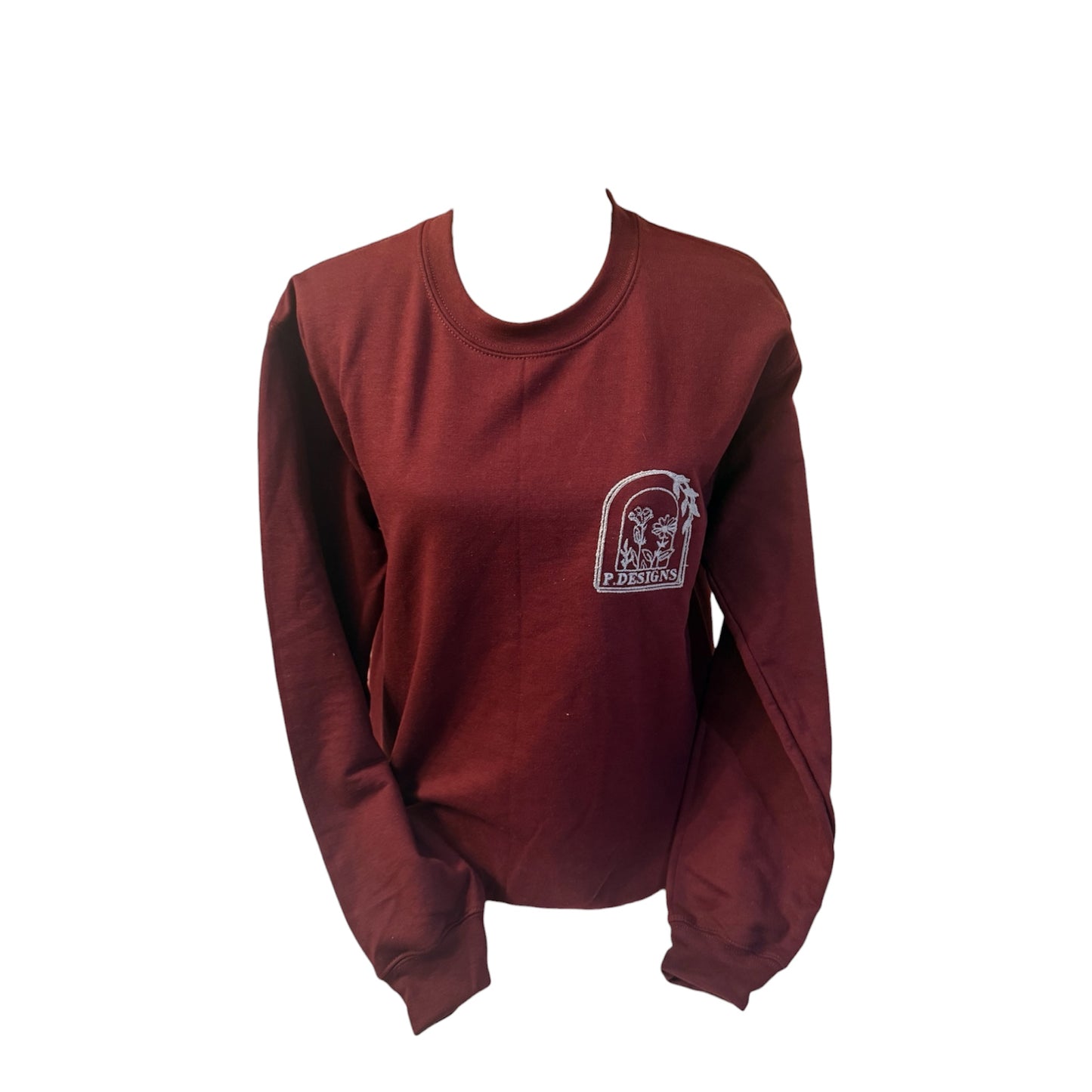 Arched sweater- Burgundy