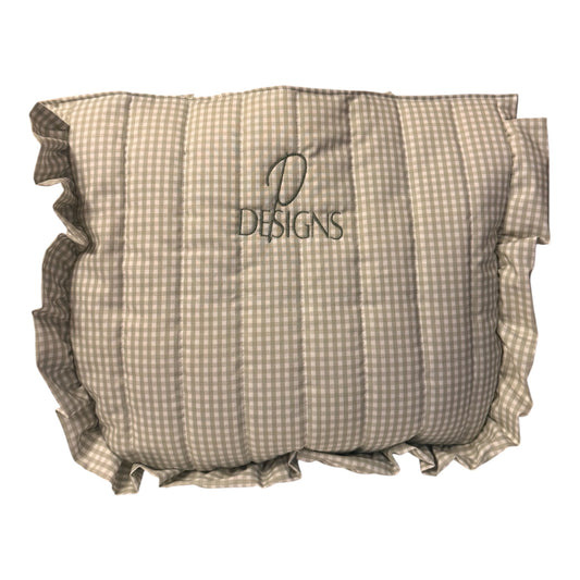sage ruffle bag